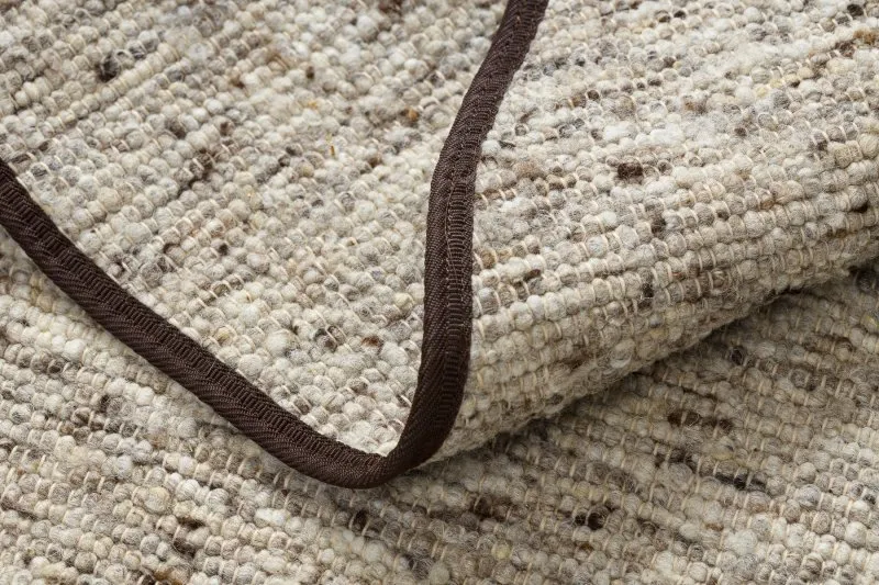 Dywan NEPAL 2100 koło sand, beż - wełniany, dwustronny, naturalny