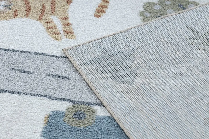 Dywan BONO 8283 Ulica, zwierzęta kremowy / jasny szary