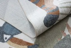 Covor BONO 8426 Junglă, animale sălbatice crem / auriu închis