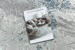 Dywan BLISS Z198AZ221 krem / niebieski - Abstrakcja, nowoczesny, strukturalny 