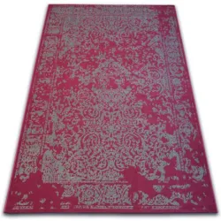 Covor Vintage 22208/082 bordo / gri rozetă clasic
