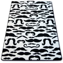 Covor SKETCH FA67 crem/negru – Mustață