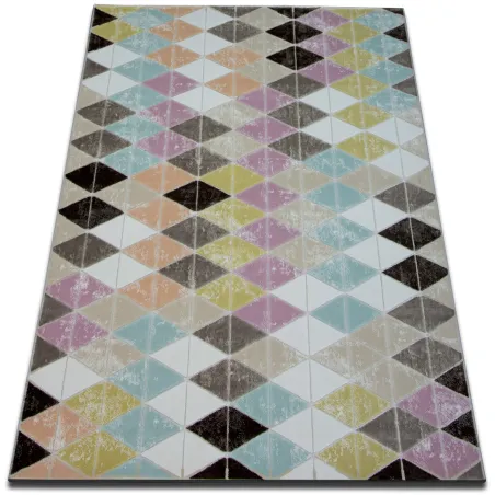 Covor acrilic de culoare pudră, covor modern pentru living