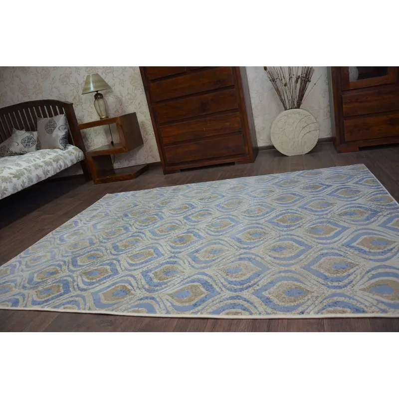 Dywan DROP JASMINE 030 L.blue/Smoke