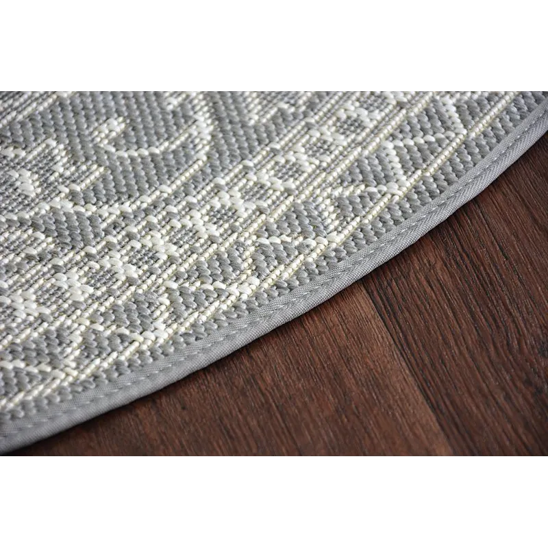 Covor rotund din spagă sisal FLAT 48691/637 gri