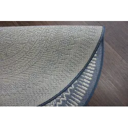 Covor rotund din sfoara sisal FLAT 48695/591 Albastru
