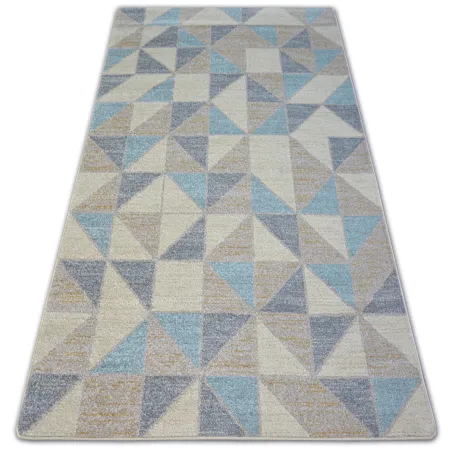 Covor Nordic Scandinavia albastru, stil modern, ideal pentru decoruri contemporane