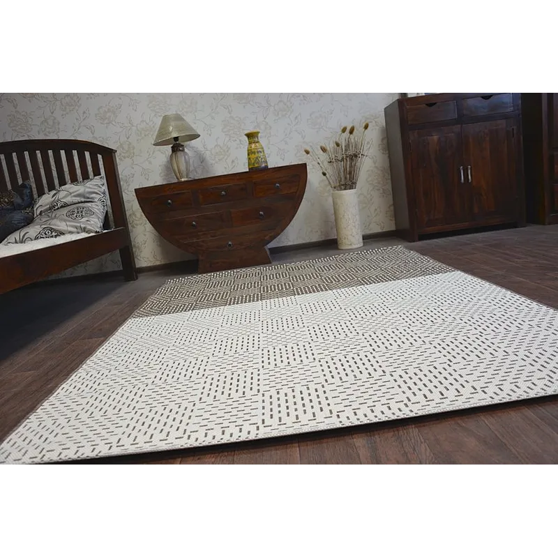 Covor Spagă Sisal FLAT 48722/608 Crem Maro