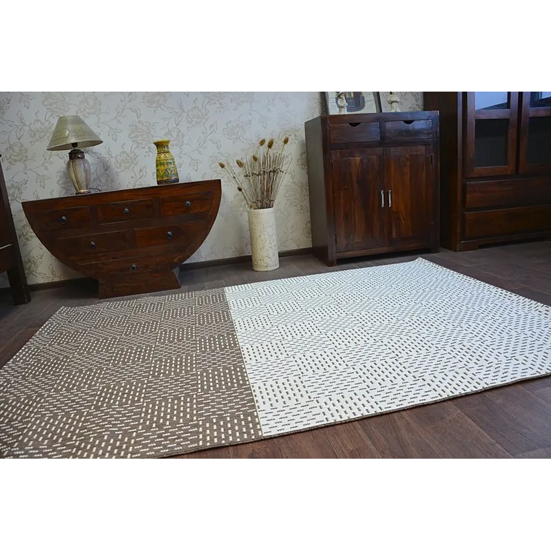 Covor Spagă Sisal FLAT 48722/608 Crem Maro