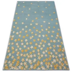 Covor PASTEL 18408/032 Stelute turcoaz auriu
