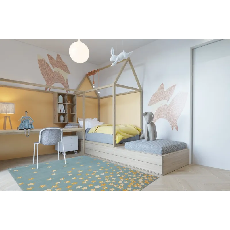 Covor pastel, ideal pentru interioare moderne