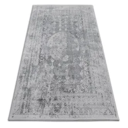 Covor ACRIL VALENCIA 2328 ORNAMENT gri închis / fildeș