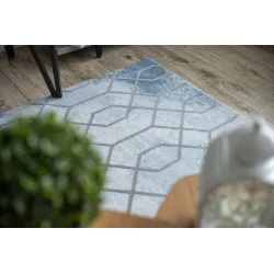 Covor acrilic cu textură netedă, ideal pentru living