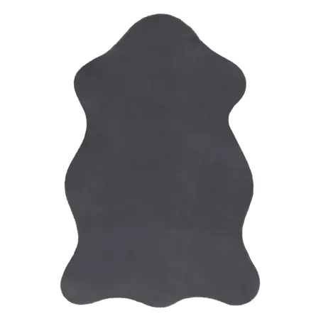 Covor gri imitație blană iepure, covor modern pentru decor interior