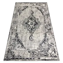 Covor Vintage Cadru Rozetă gri 120x170cm