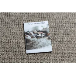 Covor de sisal bej, stil boho, perfect pentru living sau dormitor