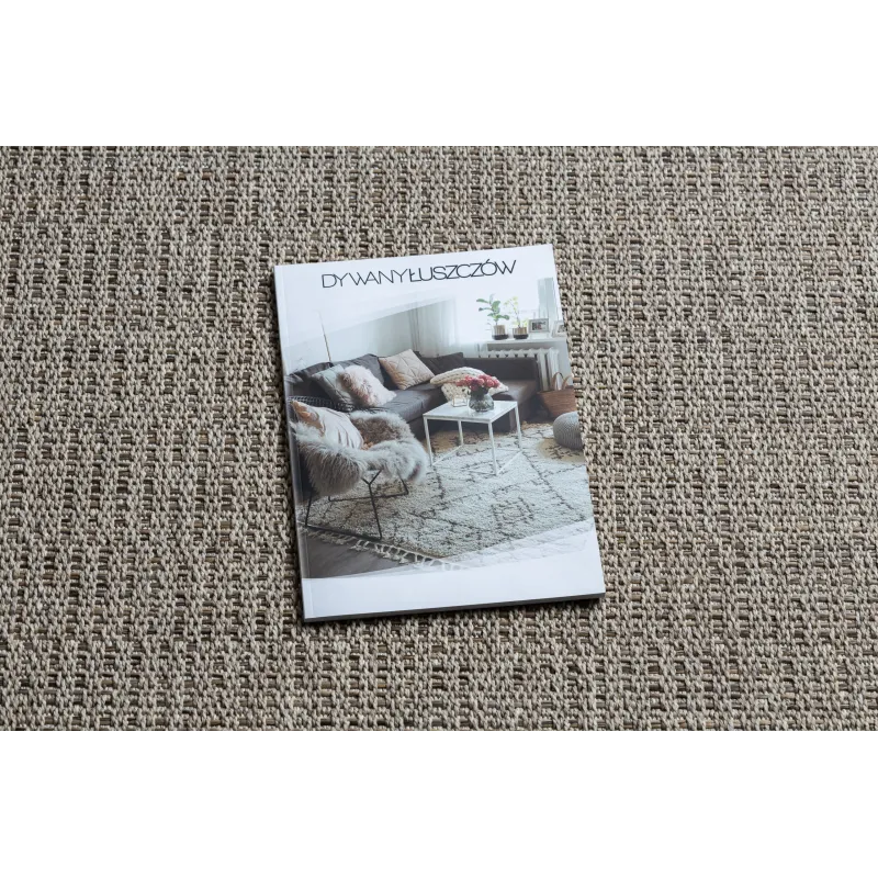 Covor de sisal bej, stil boho, perfect pentru living sau dormitor