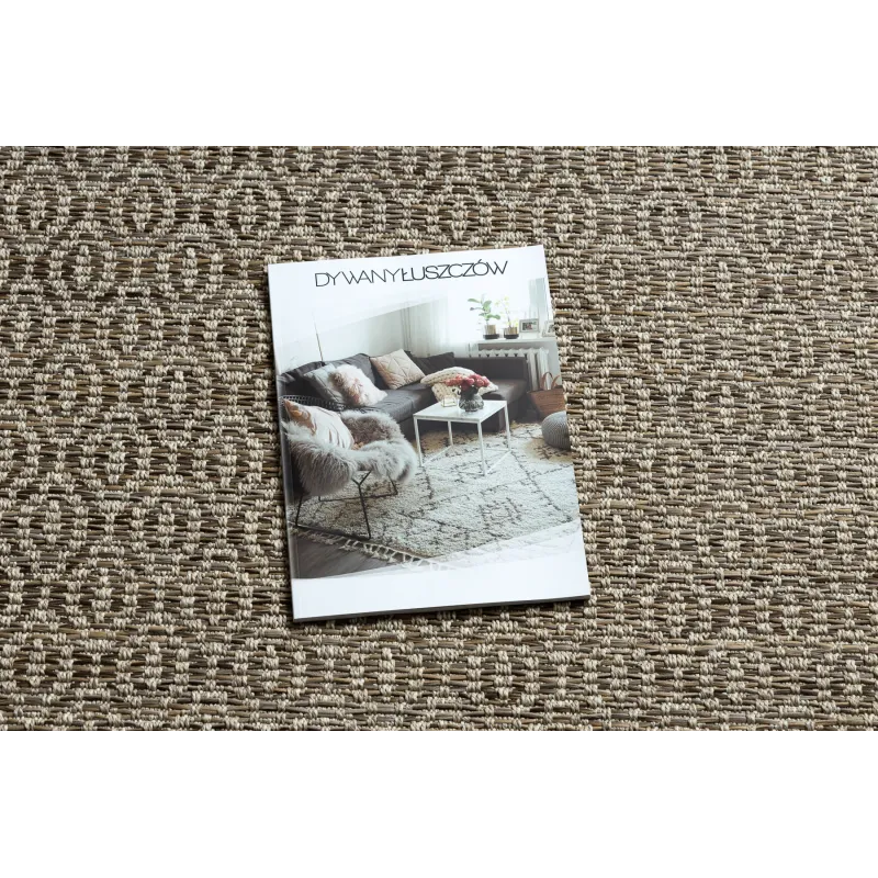 Covor sisal boho bej, ideal pentru living sau dormitor
