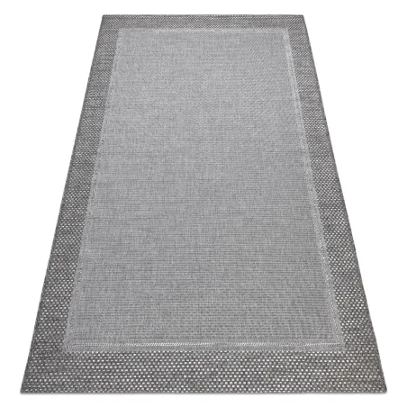 Covor din sisal gri, stil boho, ideal pentru decorul modern al casei