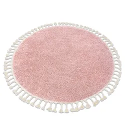 BERBER 9000 Covor Rotund 120cm Roz