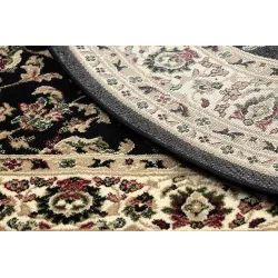 Covor ROYAL ADR negru, textura moale, ideal pentru decor clasic