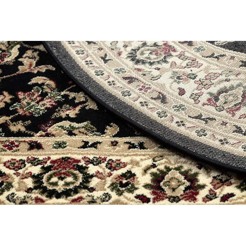 Covor ROYAL ADR negru, textura moale, ideal pentru decor clasic