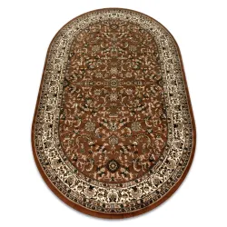Covor oval ROYAL ADR maro, design clasic pentru decorul casei