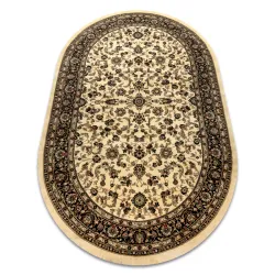 Covor oval Royal Adr de culoare caramel, covor clasic pentru living