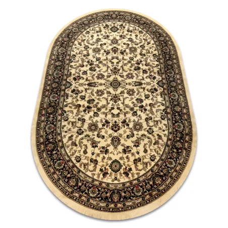 Covor oval Royal Adr de culoare caramel, covor clasic pentru living