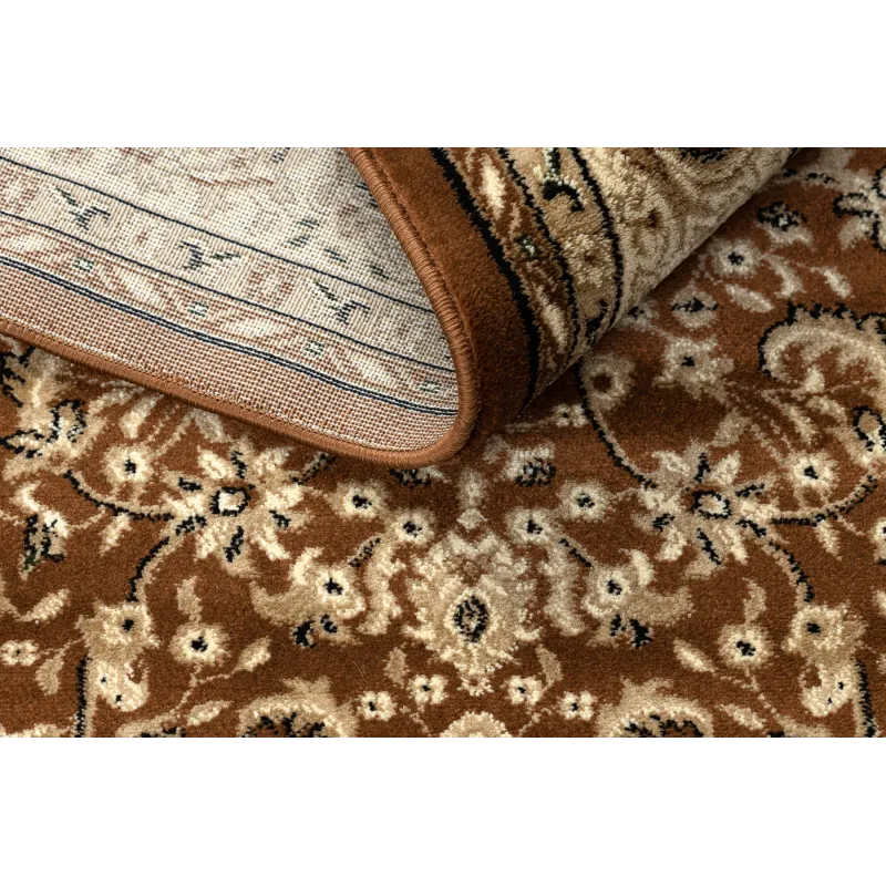 Covor oval ROYAL ADR, maro cu textură, ideal pentru sufragerie