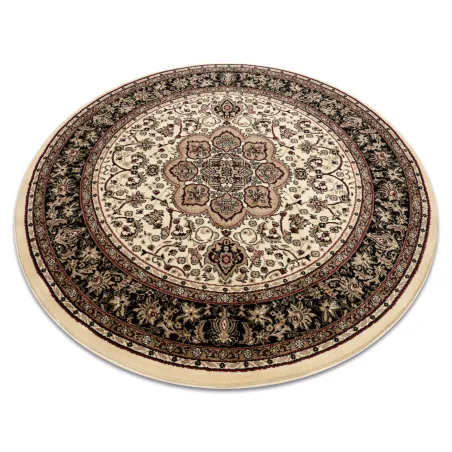 Covor rotund ROYAL ADR de culoare caramel, covor clasic