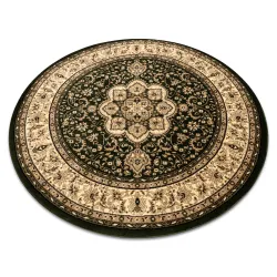 Covor ROYAL ADR rotund verde, covor clasic pentru decor interior