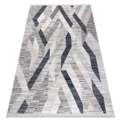 Covor Modern REBEC Geometric 80x150 cm Albastru