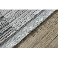 Covor modern REBEC cu fir moale, culoare albastru închis, excelent pentru dormitoare