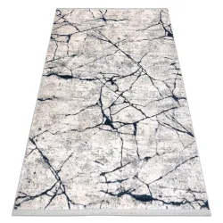 Covor modern REBEC 80x150 cm Crem cu frinze
