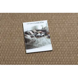 Covor bej boho din sisal, perfect pentru sufragerie