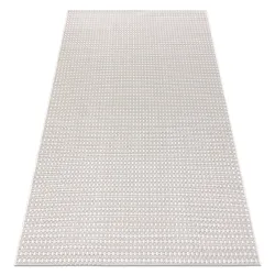 Covor boho din sfoară bej 80x200 cm