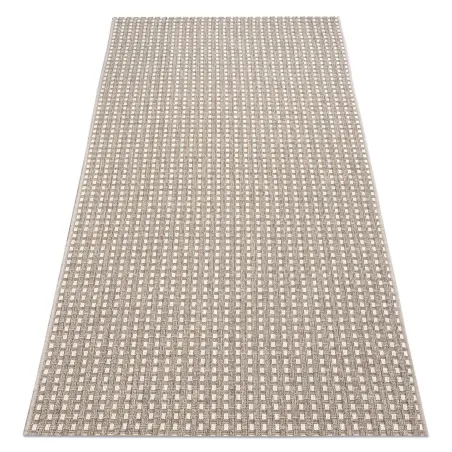 Covor din sisal bej în stil boho, ideal pentru spații moderne