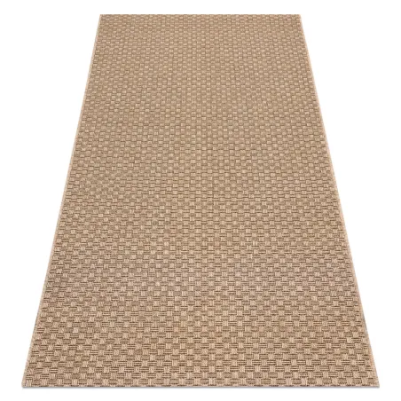 Covor din sisal bej, stil boho, ideal pentru decorul casei