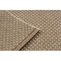 Covor din sisal cu textură naturală, stil boho, perfect pentru living