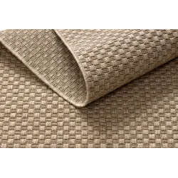 Covor sisal bej pentru exterior, stil boho, ideal pentru terasă