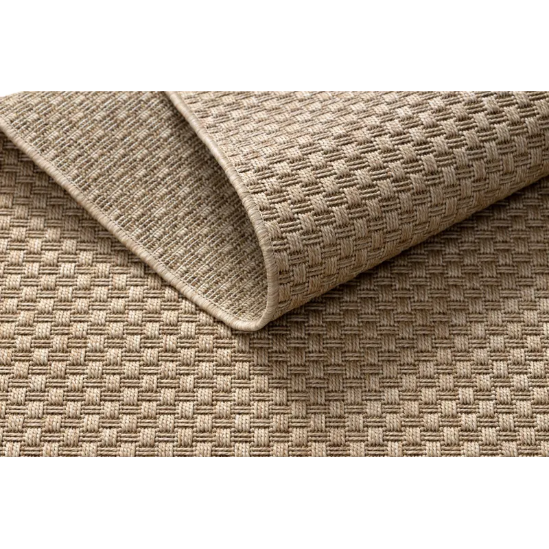 Covor sisal bej pentru exterior, stil boho, ideal pentru terasă