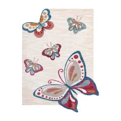 Covor Copii Fluturi TOYS 75326 Crem