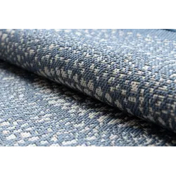 Covor cerc de sfoară sisal FLAT 120 cm albastru