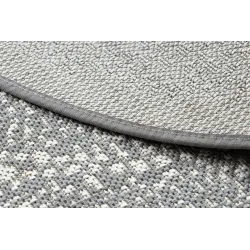 Covor rotund din spagă sisal FLAT 120cm gri