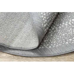 Covor rotund din spagă sisal FLAT 120cm gri