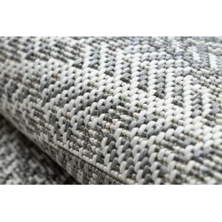 Covor rotund gri din sisal, pentru camera copiilor, sigur și elegant