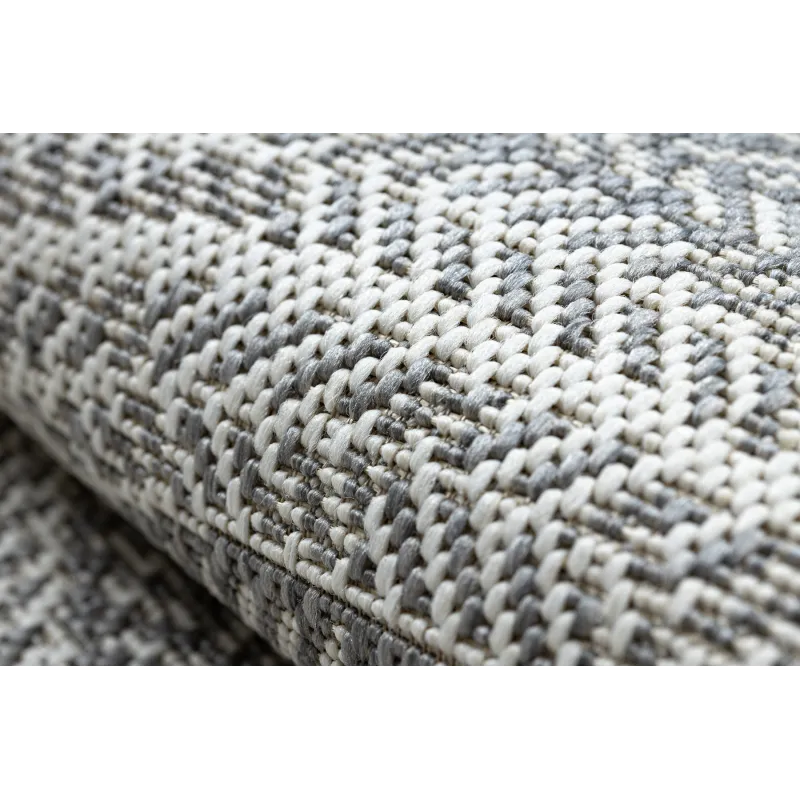 Covor rotund gri din sisal, pentru camera copiilor, sigur și elegant