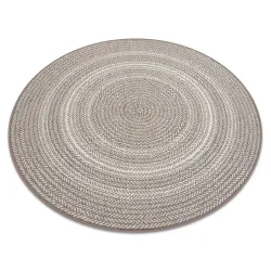Covor Rotund Sârmă Sisal FLAT 120cm Bej