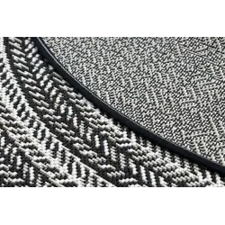 Covor din sisal cu textură netedă, negru, pentru spații moderne
